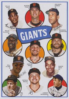 2023 Topps Archives - 1969 Topps Team History Baseball Post Card Box Topper #H69-SFG San Francisco Giants Front