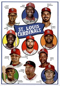 2023 Topps Archives - 1969 Topps Team History Baseball Post Card Box Topper #H69-STL St. Louis Cardinals Front