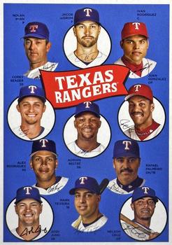2023 Topps Archives - 1969 Topps Team History Baseball Post Card Box Topper #H69-TEX Texas Rangers Front