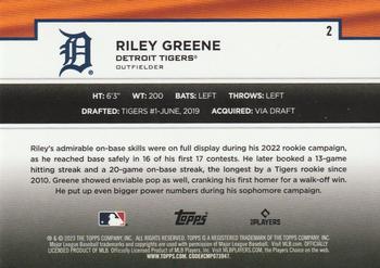 2023 Topps - Flagship Collection #2 Riley Greene Back