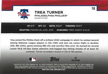2023 Topps - Flagship Collection #10 Trea Turner Back