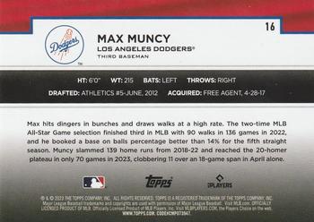 2023 Topps - Flagship Collection #16 Max Muncy Back