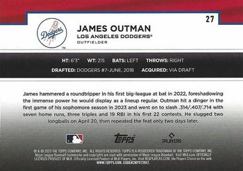 2023 Topps - Flagship Collection #27 James Outman Back
