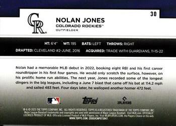 2023 Topps - Flagship Collection #30 Nolan Jones Back