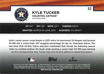 2023 Topps - Flagship Collection #32 Kyle Tucker Back