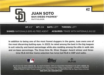 2023 Topps - Flagship Collection #42 Juan Soto Back