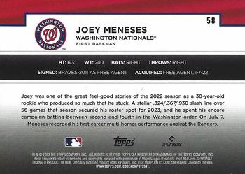 2023 Topps - Flagship Collection #58 Joey Meneses Back