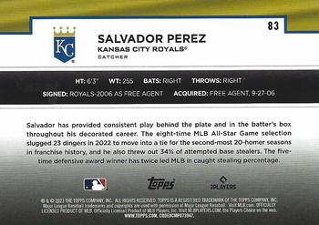 2023 Topps - Flagship Collection #83 Salvador Perez Back