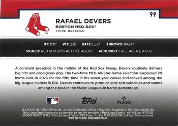 2023 Topps - Flagship Collection #99 Rafael Devers Back