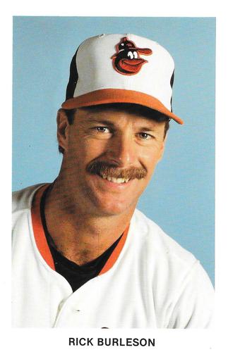 1987 Baltimore Orioles Postcards #NNO Rick Burleson Front