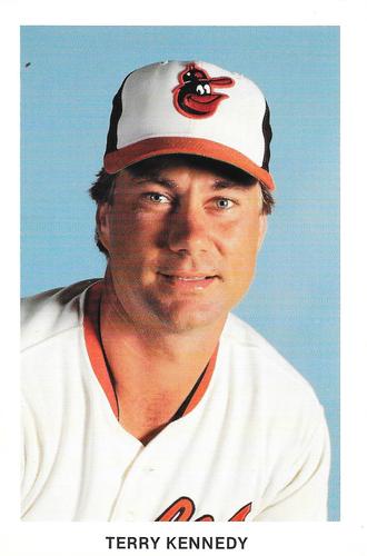 1987 Baltimore Orioles Postcards #NNO Terry Kennedy Front