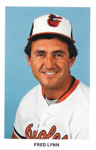 1987 Baltimore Orioles Postcards #NNO Fred Lynn Front