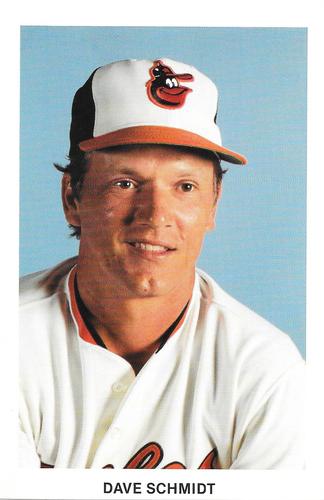1987 Baltimore Orioles Postcards #NNO Dave Schmidt Front