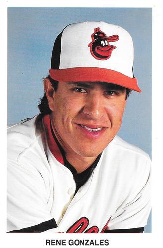 1988 Baltimore Orioles Postcards #NNO Rene Gonzales Front