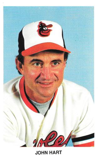 1988 Baltimore Orioles Postcards #NNO John Hart Front