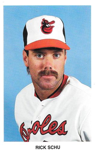 1988 Baltimore Orioles Postcards #NNO Rick Schu Front
