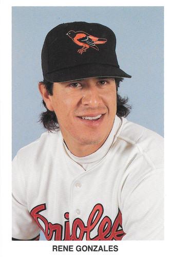 1990 Baltimore Orioles Postcards #NNO Rene Gonzales Front
