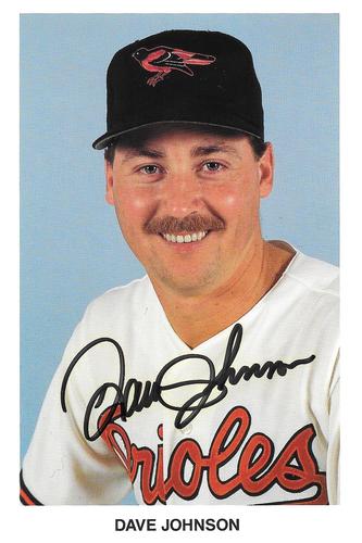 1990 Baltimore Orioles Postcards #NNO Dave Johnson Front