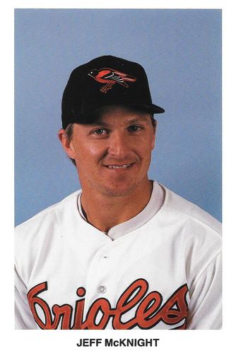 1991 Baltimore Orioles Postcards #NNO Jeff McKnight Front