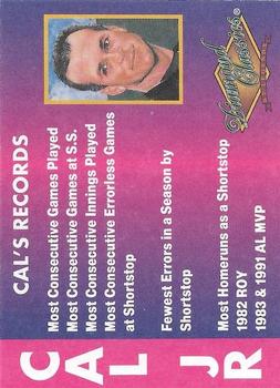 1995 Legends Diamond Classics #NNO Cal Ripken Back