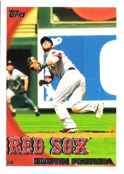 2010 Topps - Boston Red Sox #BOS1 Dustin Pedroia   Front
