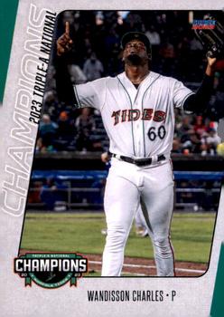 2023 Choice Norfolk Tides Triple-A Champions #06 Wandisson Charles Front