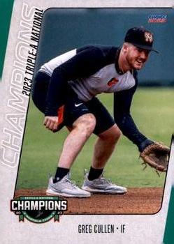 2023 Choice Norfolk Tides Triple-A Champions #08 Greg Cullen Front
