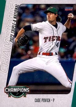 2023 Choice Norfolk Tides Triple-A Champions #25 Cade Povich Front