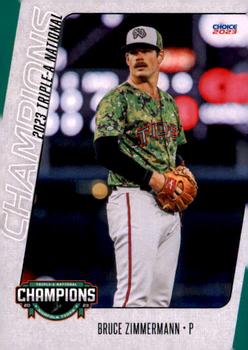 2023 Choice Norfolk Tides Triple-A Champions #32 Bruce Zimmermann Front