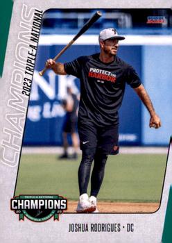 2023 Choice Norfolk Tides Triple-A Champions #36 Joshua Rodrigues Front