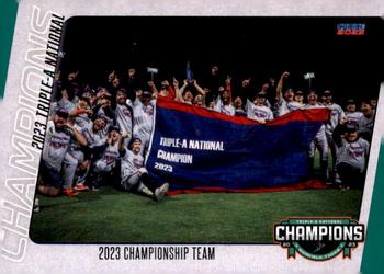 2023 Choice Norfolk Tides Triple-A Champions #NNO Checklist Front