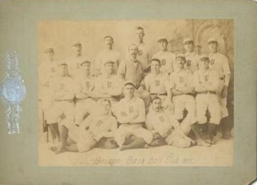 1897 Chickering Studio Boston Beaneaters Cabinets #NNO Team Photo Front