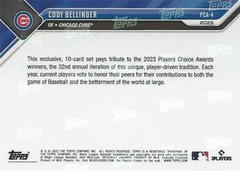 2023 Topps Now Players Choice Awards #PCA-4 Cody Bellinger Back