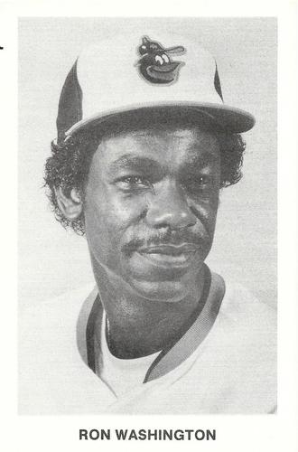 1987 Baltimore Orioles Photocards #NNO Ron Washington Front