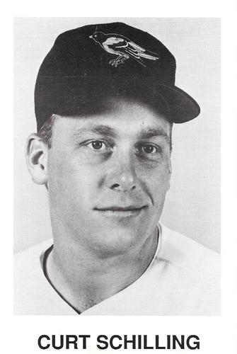 1990 Baltimore Orioles Photocards #NNO Curt Schilling Front