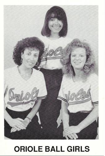 1990 Baltimore Orioles Photocards #NNO Oriole Ball Girls Front