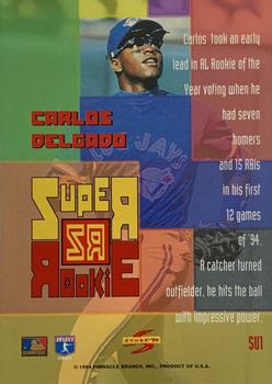 1994 Score Rookie & Traded - Super Rookies #SU1 Carlos Delgado Back