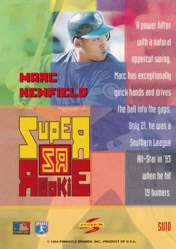 1994 Score Rookie & Traded - Super Rookies #SU10 Marc Newfield Back