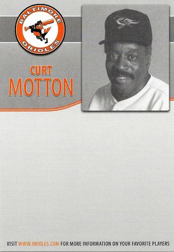 2006 Baltimore Orioles Alumni Photocards #NNO Curt Motton Back