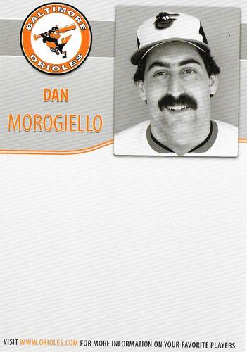 2008 Baltimore Orioles Alumni Photocards #NNO Dan Morogiello Back