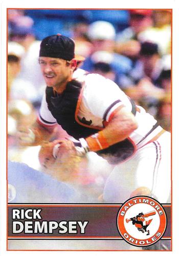 2012 Baltimore Orioles Alumni Photocards #NNO Rick Dempsey Front