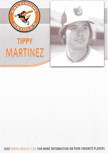 2012 Baltimore Orioles Alumni Photocards #NNO Tippy Martinez Back