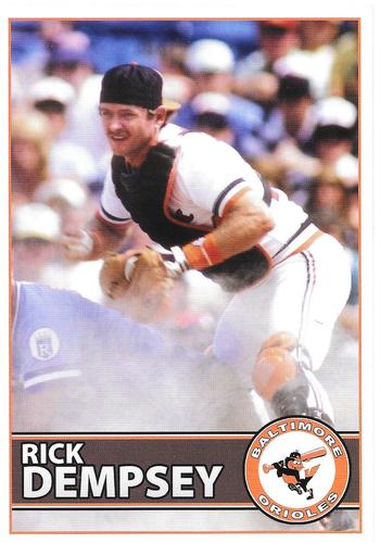 2014 Baltimore Orioles Alumni Photocards #NNO Rick Dempsey Front