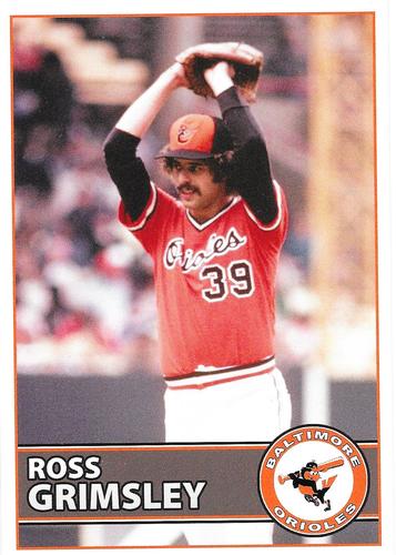2014 Baltimore Orioles Alumni Photocards #NNO Ross Grimsley Front