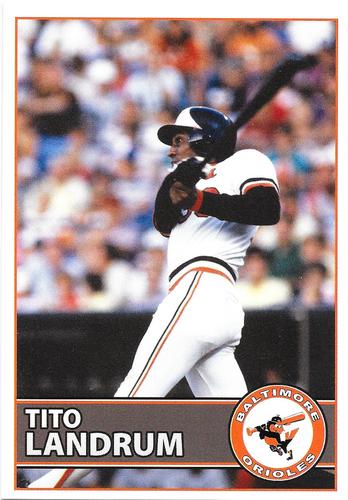 2014 Baltimore Orioles Alumni Photocards #NNO Tito Landrum Front