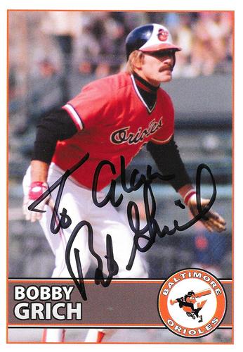 2015 Baltimore Orioles Alumni Photocards #NNO Bobby Grich Front