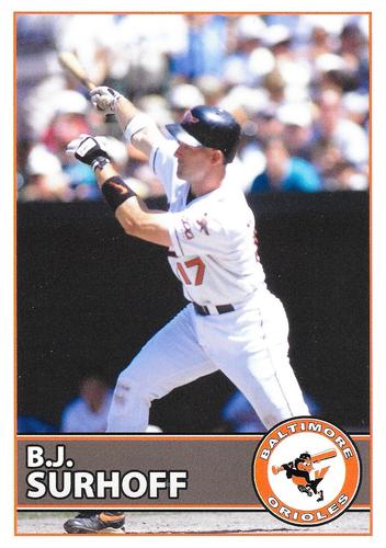 2017 Baltimore Orioles Alumni Photocards #NNO B.J. Surhoff Front