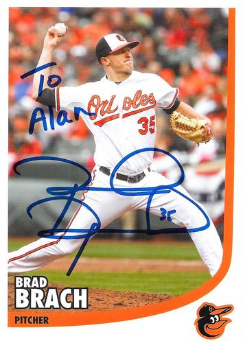 2015 Baltimore Orioles Photocards #NNO Brad Brach Front