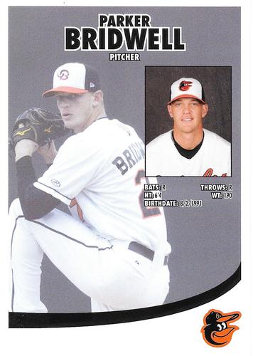 2015 Baltimore Orioles Photocards #NNO Parker Bridwell Back