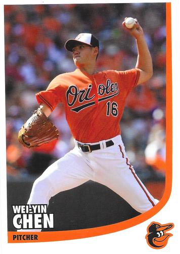 2015 Baltimore Orioles Photocards #NNO Wei-Yin Chen Front